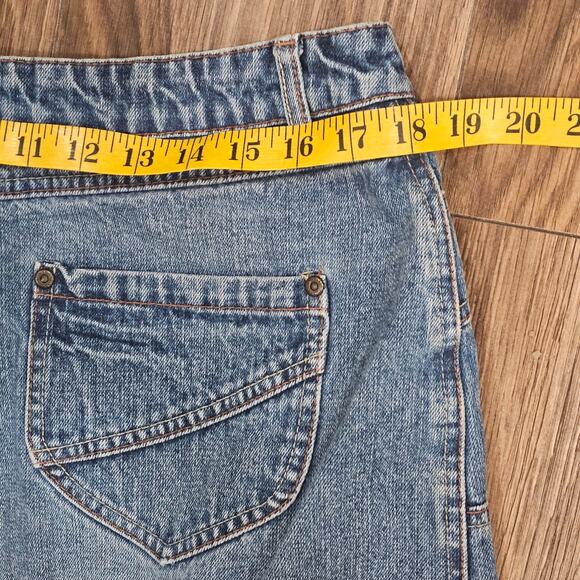 Vintage Cato Denim Maxi Skirt Split Size 16 - Picture 5 of 8